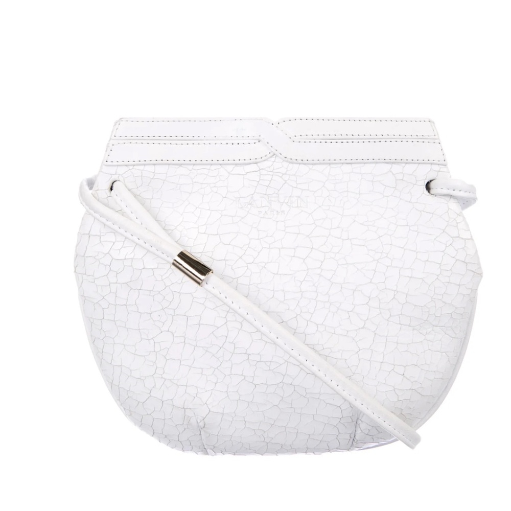 LANVIN White Leather Crossbody